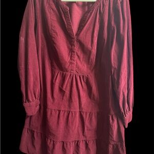 Time and Tru Deep Wine Women's Tunic Dress Size 2X (20)